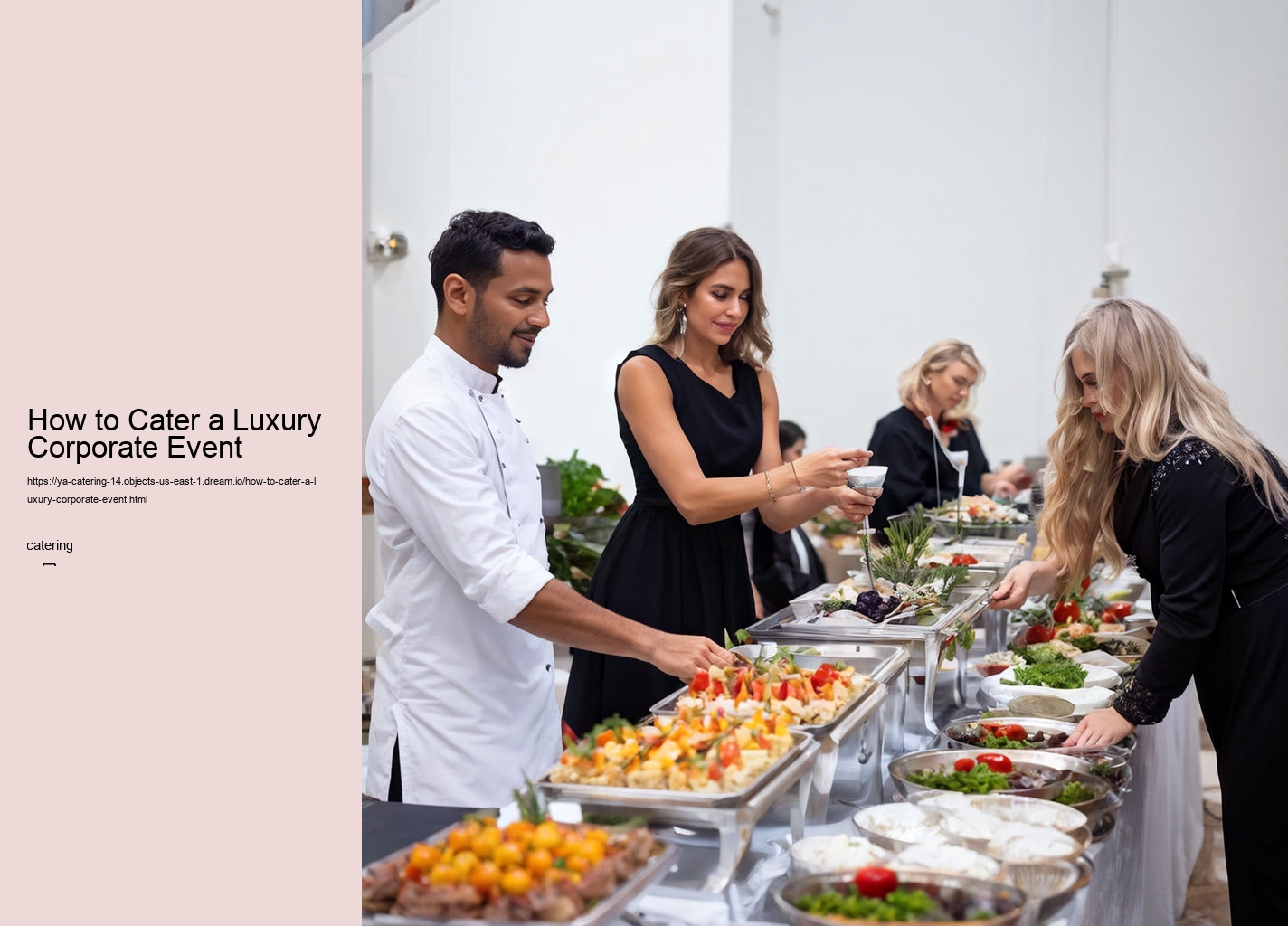 How to Cater a Luxury Corporate Event